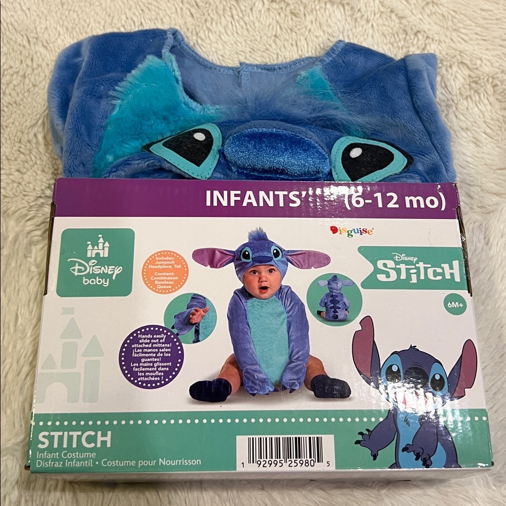 Disguise Disney Stitch Infant Halloween Costume Sz 6-12M